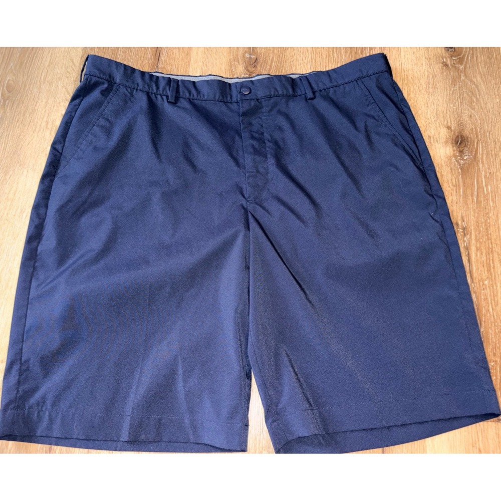 Greg Norman Mens Navy Blue‎ Golf Shorts Size 40 Performance Stretch Flat Front